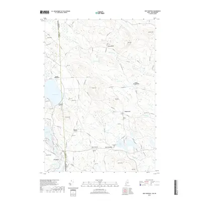 2018 Map of West Newfield, 2018 Print