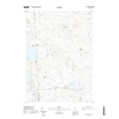 2021 Map of West Newfield, 2021 Print