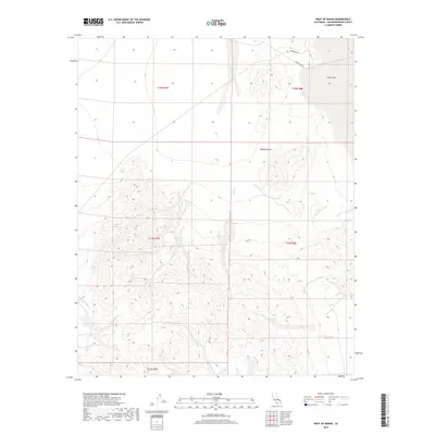 2018 Map of West of Baker, 2018 Print