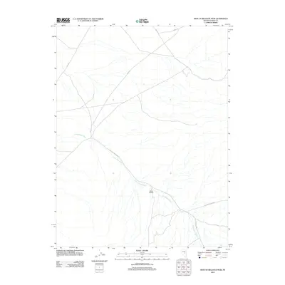 2012 Map of West of Bellevue Peak, 2012 Print