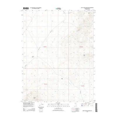 2014 Map of West of Bellevue Peak, 2014 Print