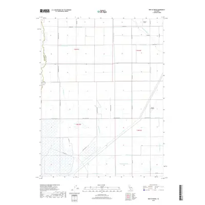 2018 Map of West of Biggs, 2018 Print