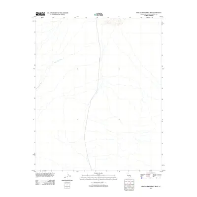 2012 Map of West of Broadwell Mesa, 2012 Print