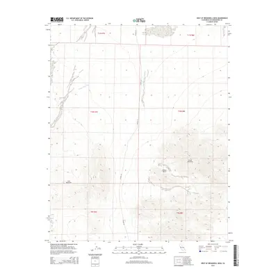 2015 Map of West of Broadwell Mesa, 2015 Print