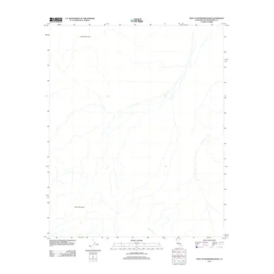 2012 Map of West of Budweiser Wash, 2012 Print