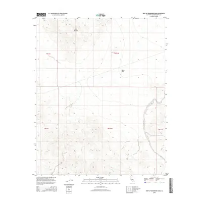 2015 Map of West of Budweiser Wash, 2015 Print