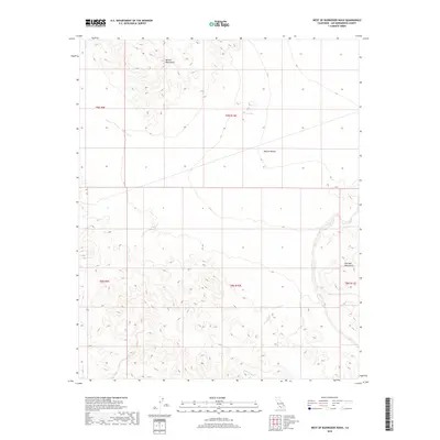 2018 Map of West of Budweiser Wash, 2018 Print