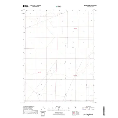2018 Map of West of Christina Peak, 2018 Print