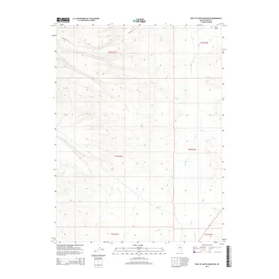 2014 Map of West of Coffin Mountain, 2014 Print