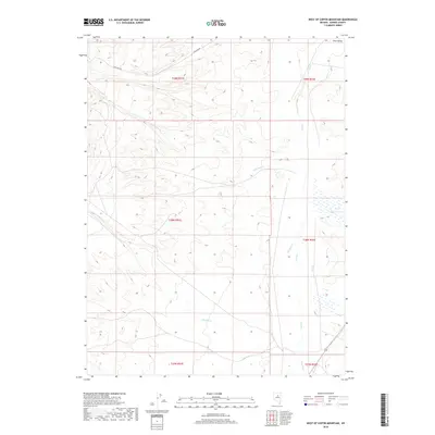 2018 Map of West of Coffin Mountain, 2018 Print