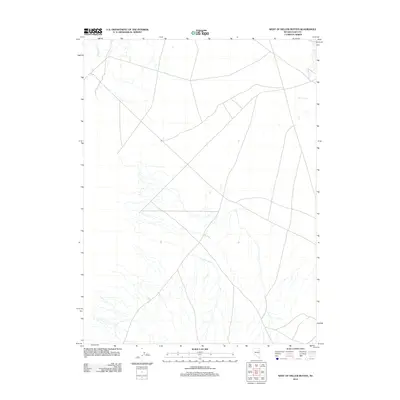 2012 Map of West of Delcer Buttes, 2012 Print