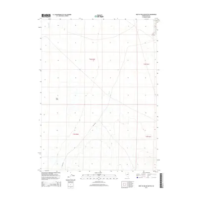 2014 Map of West of Delcer Buttes, 2014 Print