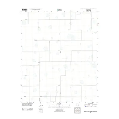 2012 Map of West of Dick Moore Canyon, 2012 Print