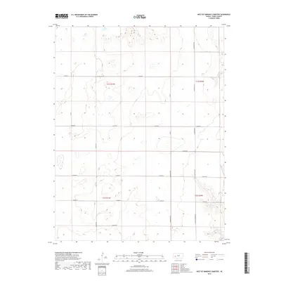 2018 Map of West of Eminence Cemetery, 2018 Print