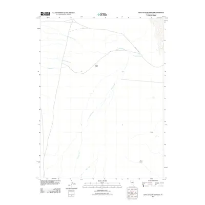 2012 Map of West of Fagin Mountain, 2012 Print