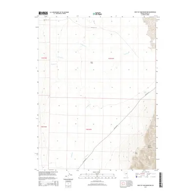 2015 Map of West of Fagin Mountain, 2015 Print