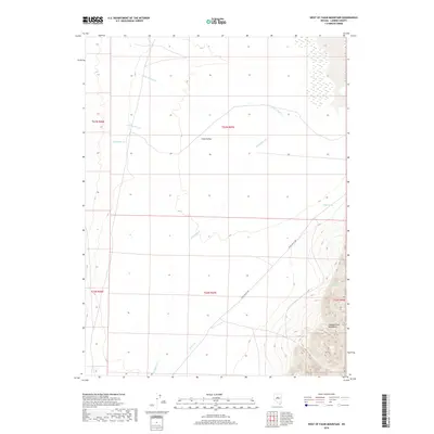 2018 Map of West of Fagin Mountain, 2018 Print