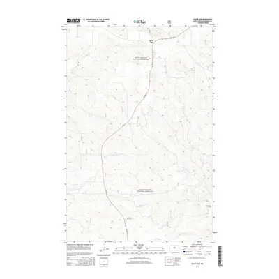 2014 Map of West of Flat Rock Butte, 2014 Print
