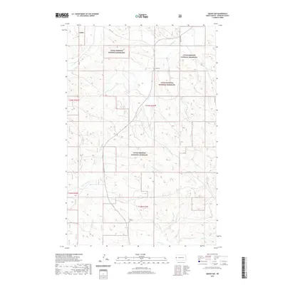 2020 Map of West of Flat Rock Butte, 2020 Print