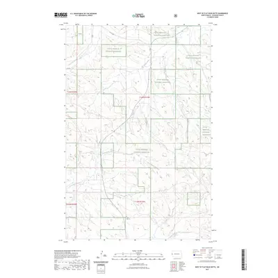 2023 Map of West of Flat Rock Butte, 2023 Print