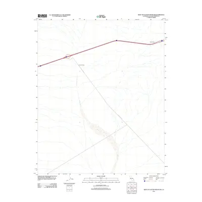 2012 Map of West of Flattop Mountain, 2012 Print