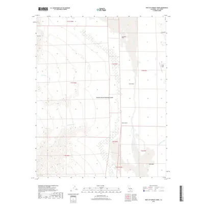 2018 Map of West of Furnace Creek, 2018 Print