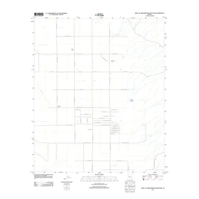 2011 Map of West of Greasewood Mountain, 2011 Print