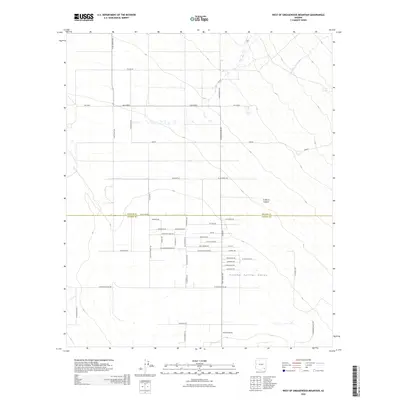 2026 Map of West of Greasewood Mountain, 2026 Print