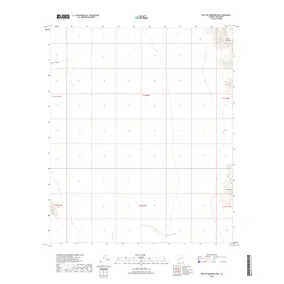 2018 Map of West of Growler Peak, 2018 Print
