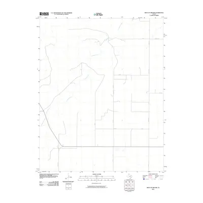 2010 Map of West of Gruver, 2010 Print