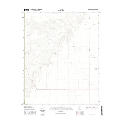 2016 Map of West of Gruver, 2016 Print