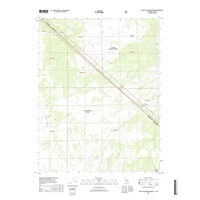 2018 Map of West of Huntoon Spring, 2018 Print
