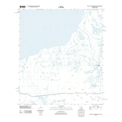 2010 Map of West of Johnson Bayou, 2010 Print