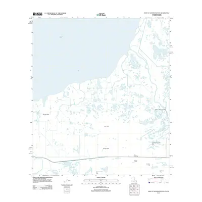 2012 Map of West of Johnson Bayou, 2012 Print