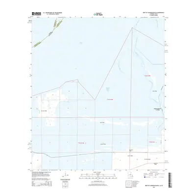 2015 Map of West of Johnson Bayou, 2015 Print