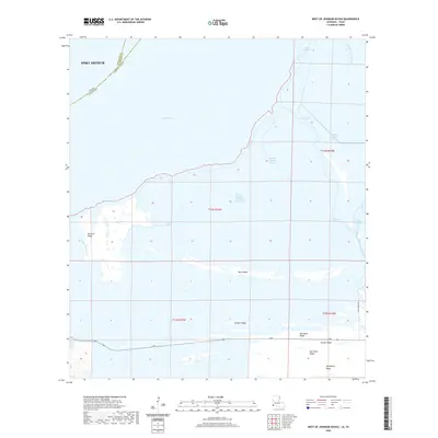 2020 Map of West of Johnson Bayou, 2020 Print
