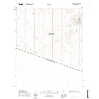 2018 Map of West of Lukeville, 2018 Print