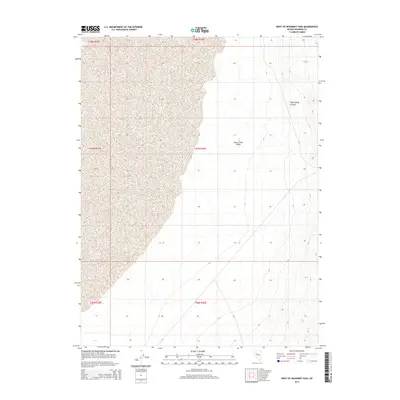 2014 Map of West of McKinney Pass, 2014 Print