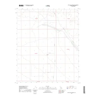 2018 Map of West of Palo Verde Peak, 2018 Print