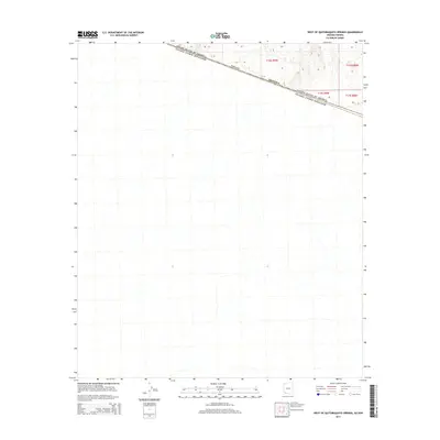 2014 Map of West of Quitobaquito Springs, 2014 Print