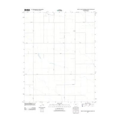 2012 Map of West of Sainte Theresa Church, 2012 Print