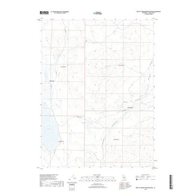 2018 Map of West of Snowstorm Mountain, 2018 Print
