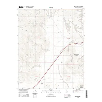 2015 Map of West of Soda Lake, 2015 Print