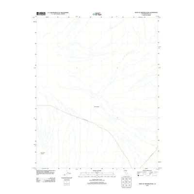 2012 Map of West of Ubehebe Peak, 2012 Print