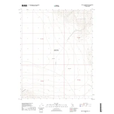 2018 Map of West of Ubehebe Peak, 2018 Print