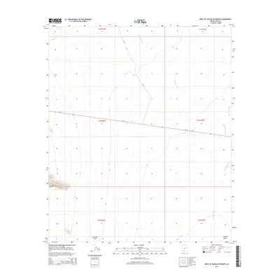 2014 Map of West of Wahak Hotrontk, 2014 Print