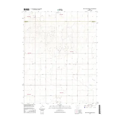 2016 Map of West of Wild Horse Lake, 2016 Print