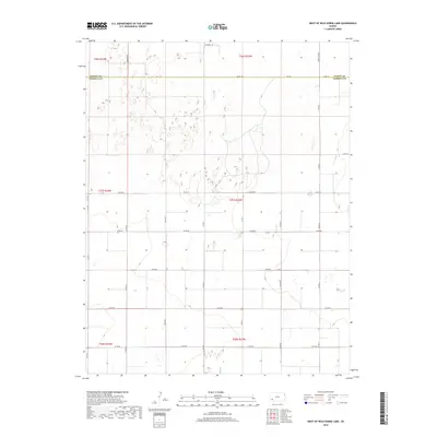 2018 Map of West of Wild Horse Lake, 2018 Print