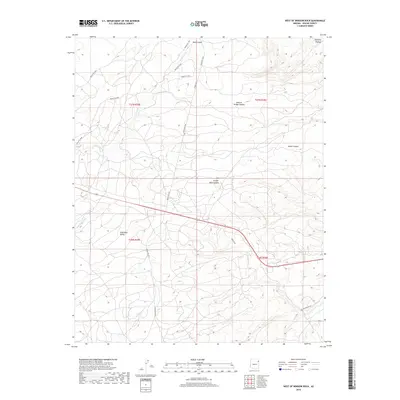 2018 Map of West of Window Rock, 2018 Print