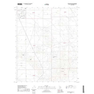 2018 Map of West Ord Mountain, 2018 Print